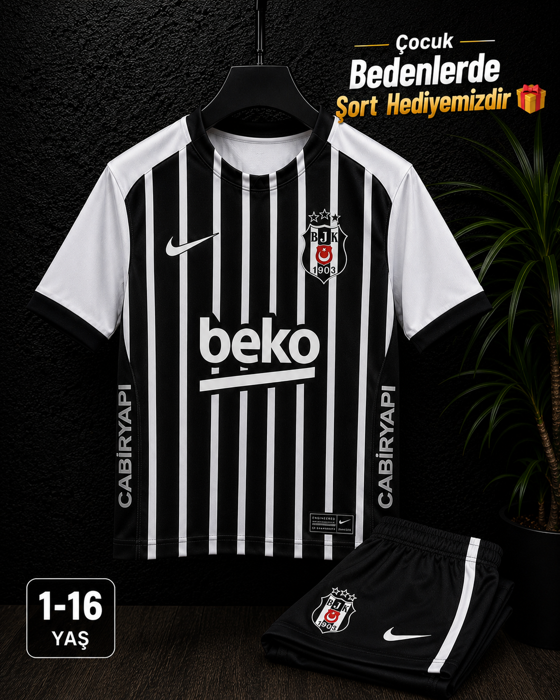 Beşiktaş Çubuklu Çocuk Forması