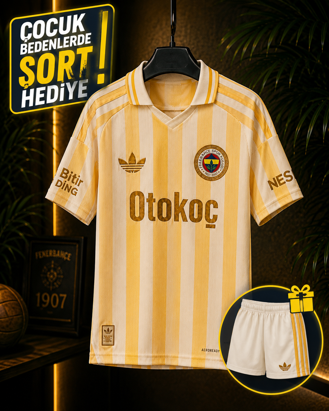 Fenerbahçe Çocuk Yeni Sezon Sarı Forma