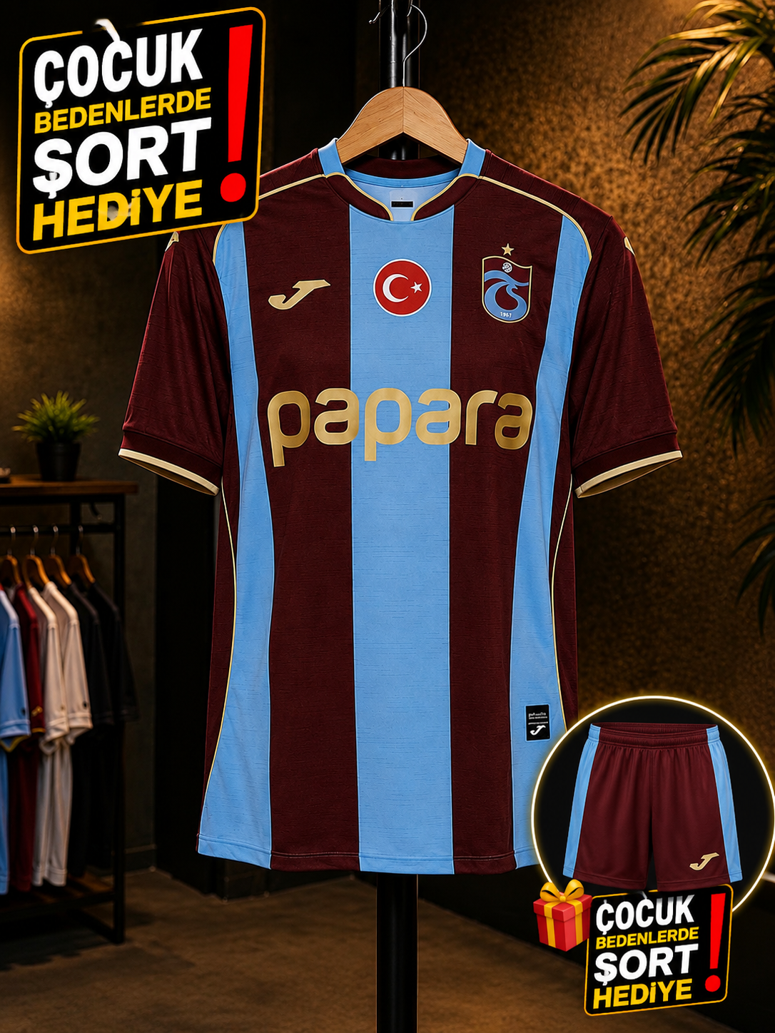 Trabzonspor Çubuklu Çocuk Yeni Sezon Stoklarda