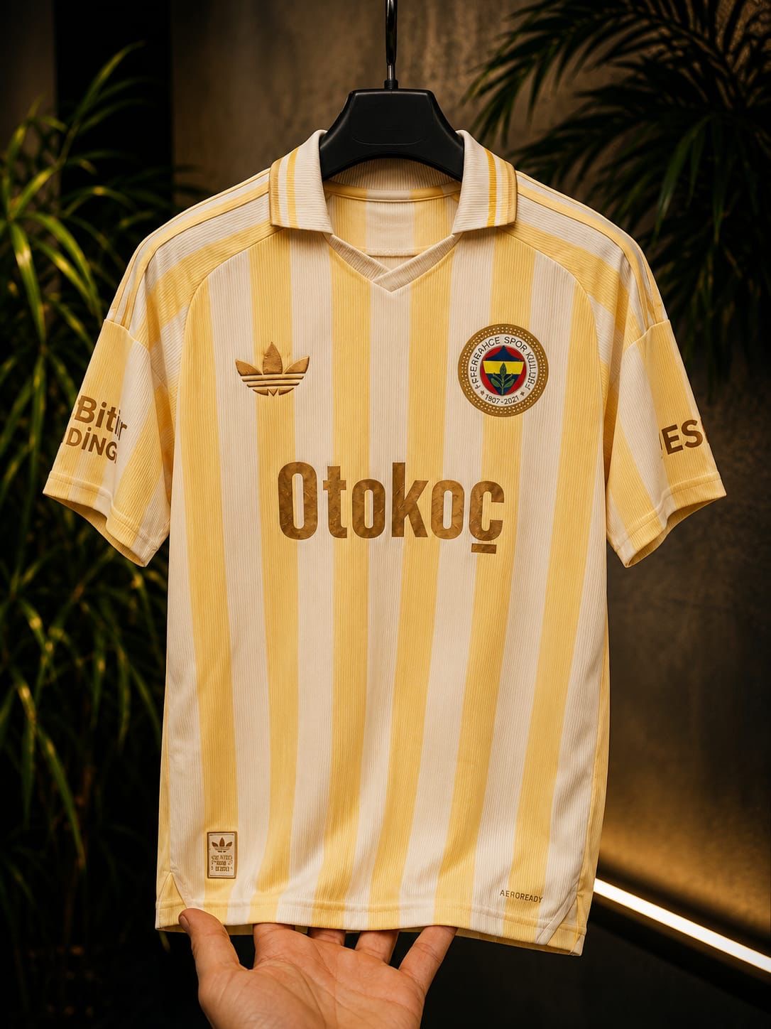 Yeni Sezon Premium Fenerbahçe Sarı Beyaz Forma