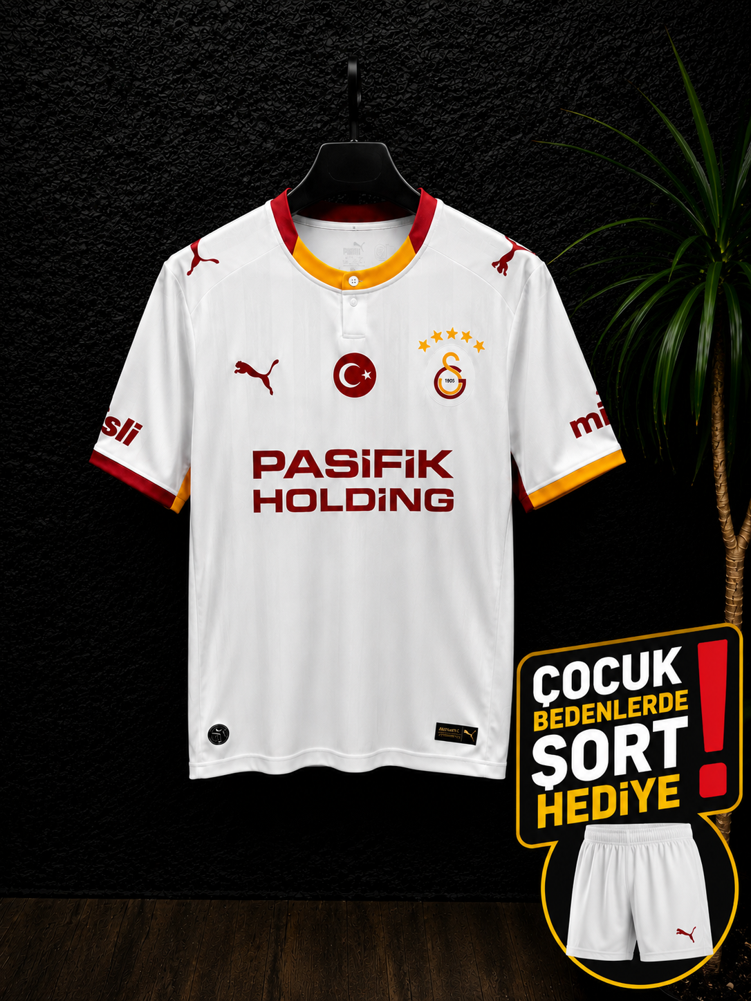 Galatasaray Yeni Sezon 2026-2027 Beyaz Çocuk Forması