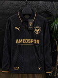 AmedSpor Uzun Kol Siyah Yakalı